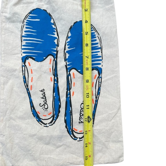 Sabah Slides Cotton Shoe Storage Dust Bag Protection 10x15 1/2 EUC - Picture 7 of 7